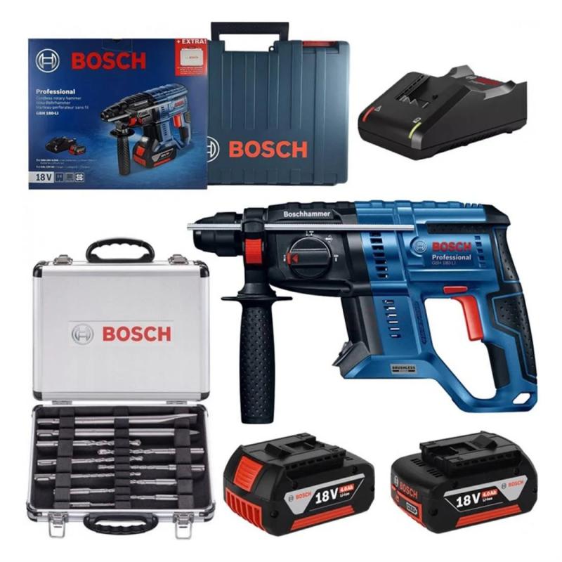 Bosch%20GBH%20180-LI%20Kırıcı%20Delici%20+%2011%20Parça%20SDS%20Set%20-%200615990M33