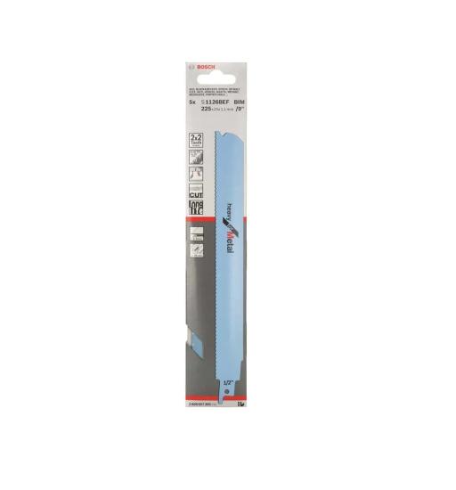 Bosch Panter Testere Bıçağı Heavy For Metal S 1126 BEF 225 mm (5 Adet) - 2608657395