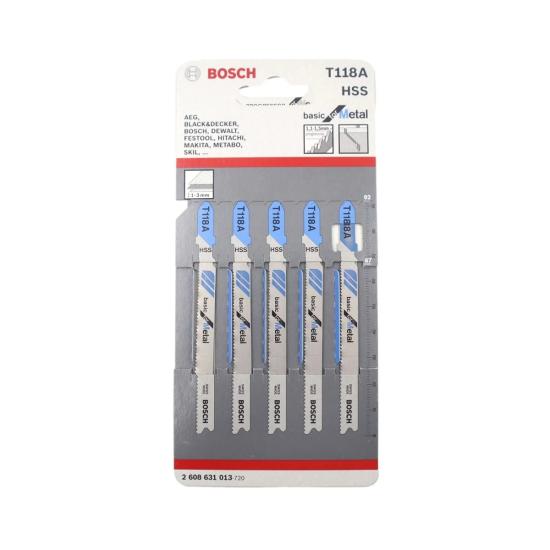Bosch Dekupaj Testere Bıçağı Basic for Metal T 118 A 92 mm (5 Adet) 2608631013
