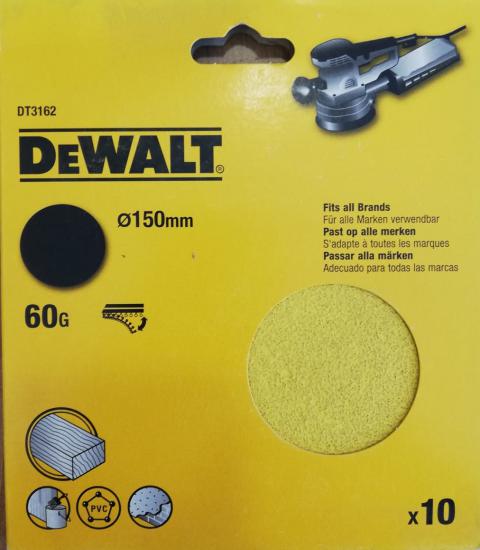 Dewalt DT3162 150mm 60 Kum Yuvarlak Cırtlı Zımpara
